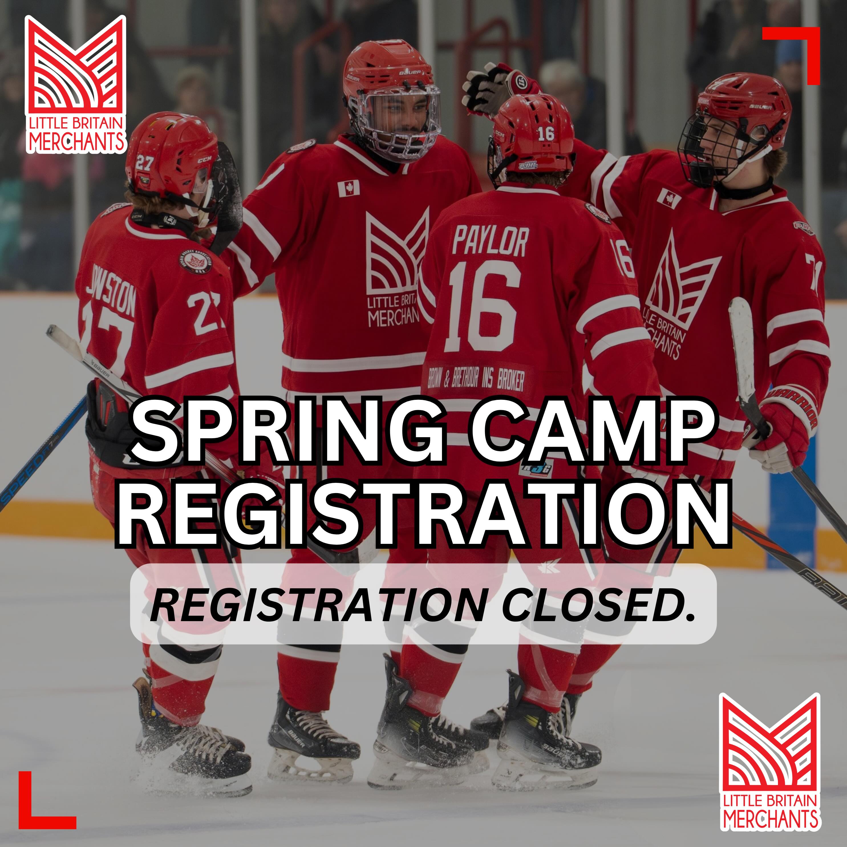 🚨REGISTRATION CLOSED🚨
Registration for the Little Britain Merchants Spring Camp is now closed, as all spots have been filled.