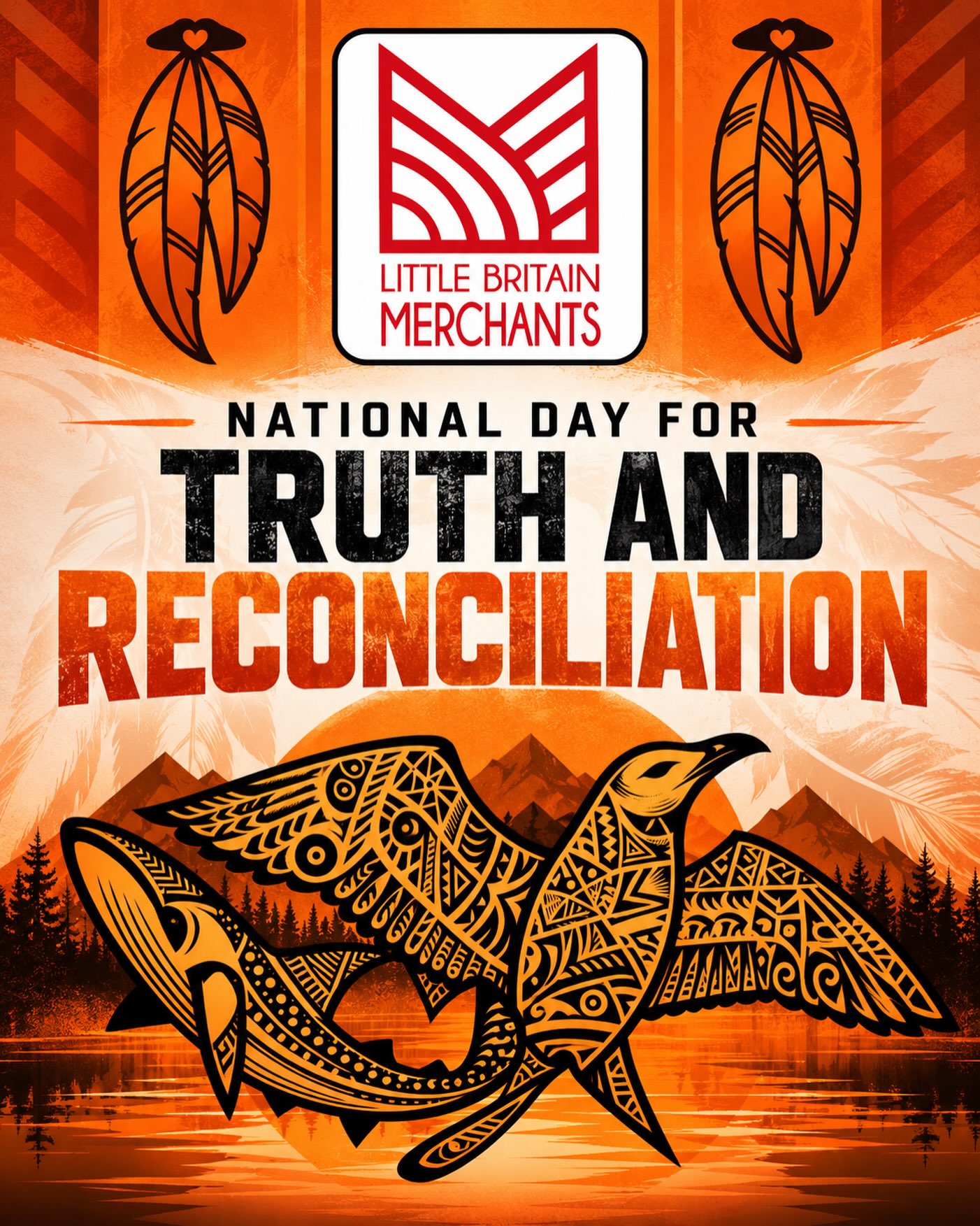 Today, the Little Britain Merchants honour and remember those impacted by the residential school system as we recognize the National Day for Truth and Reconciliation. 🧡