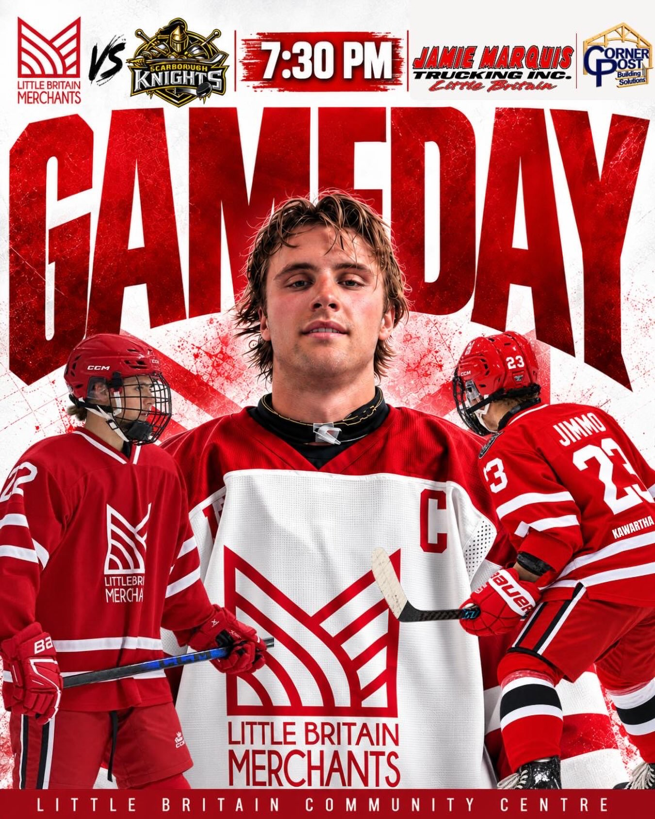 🚨GAMEDAY! 🚨

The Little Britain Merchants are back in action tonight! 🏒💥

🆚 Scarborough Knights
🕢 7:30 PM
📍 Little Britain Community Centre

Come out, bring the energy, and cheer on the Merchants! ❤️🤍

#Gameday #LittleBritainMerchants #LetsGoMerchants #HockeyNight #LittleBritain 🏒
